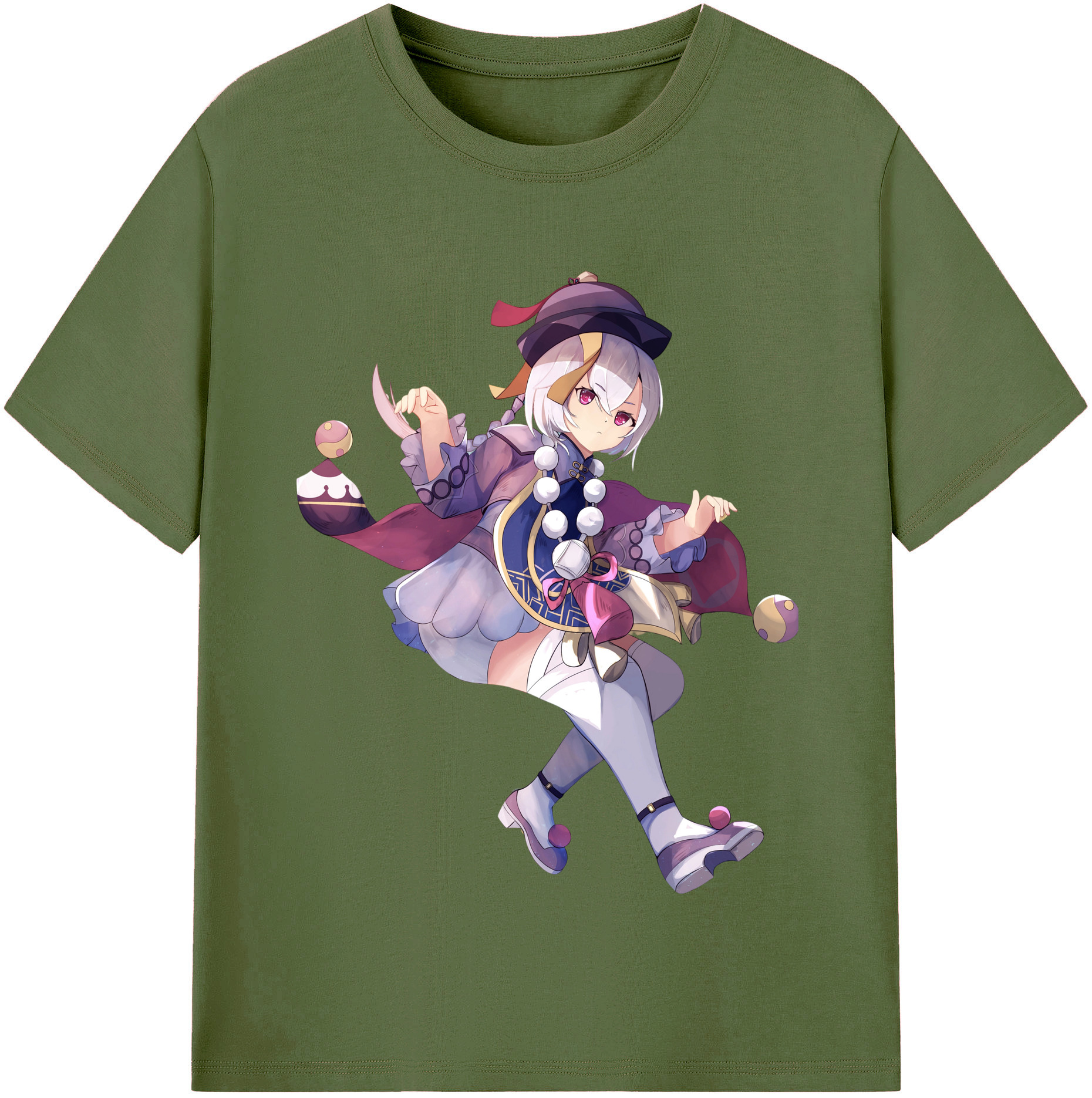 げんし神 七七 なな  genshin Nana 綿100％半袖Tシャツ（フロントプリント）